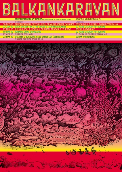 Balkankaravan Poster Sunset