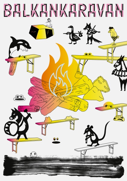 Balkankarvan Karte Feuer